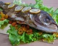 Рыба, запеченная в духовке с морковью