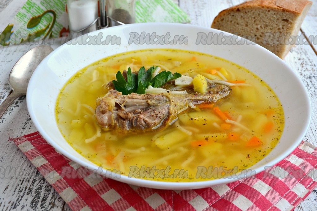 Рецепт супа из утки очень вкусный с фото пошагово