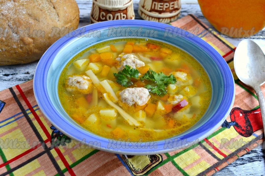Суп лапша с фрикадельками пошаговый рецепт с фото
