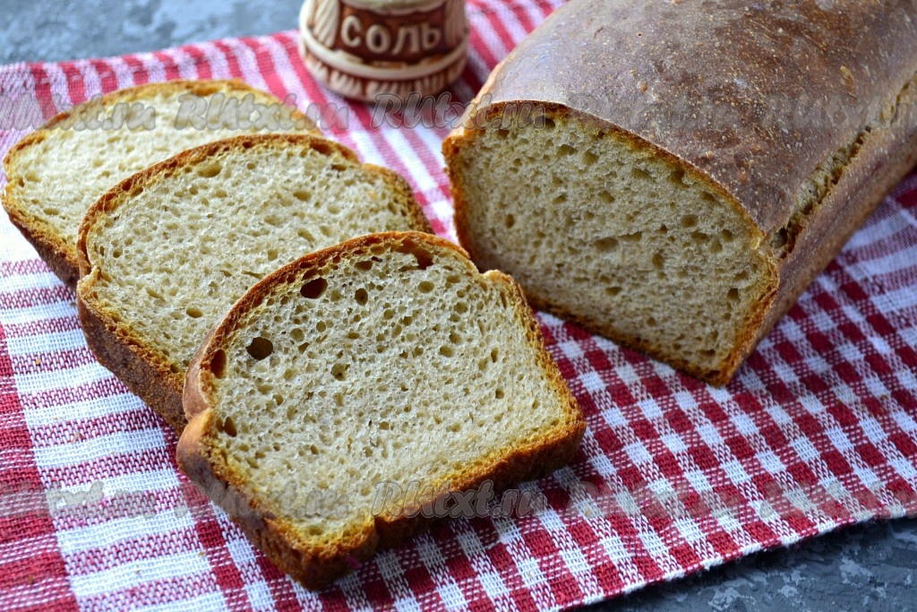 хлеб из пшеничной муки на ржаной закваске