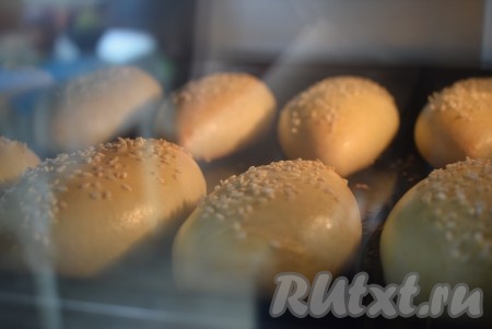 Подошедшие пирожки с начинкой из сушеных яблок отправляем в разогретую духовку и выпекаем при температуре 180 градусов, примерно, 30 минут.
