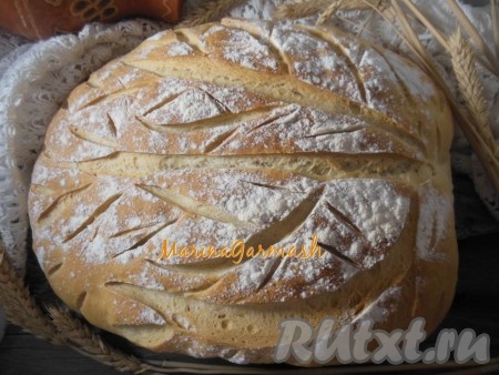 Хлеб на прессованных дрожжах в духовке