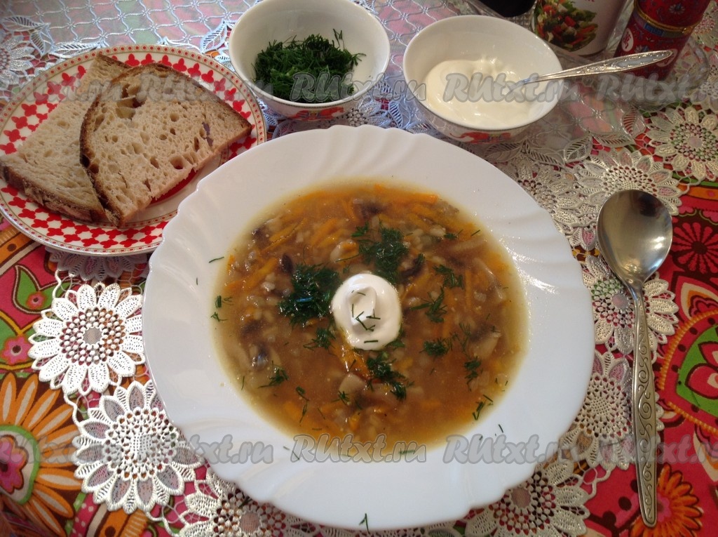 Грибной Суп Рецепт С Перловкой Фото