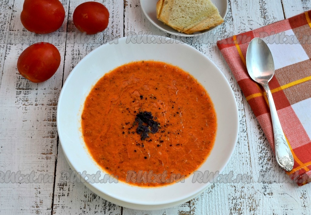 Томатный суп-пюре по-турецки | Волшебная Eда.ру