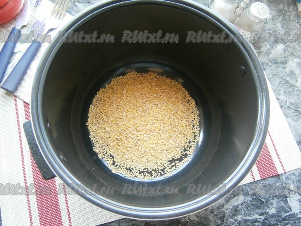 Пшеничная каша на молоке и воде в мультиварке
