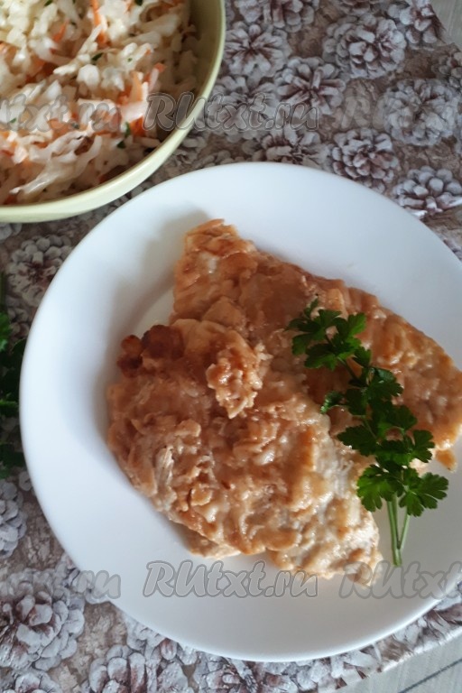 Готовая куриная грудка фото