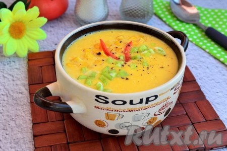 Тыквенно-кукурузный суп-пюре