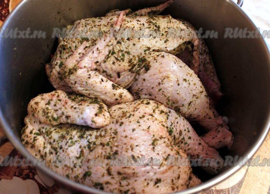 Курица в духовке «Карамельная курочка»