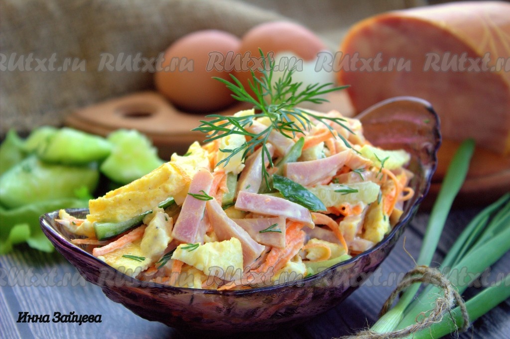 Вкусный салат с кальмарами в апельсинах – пошаговый рецепт