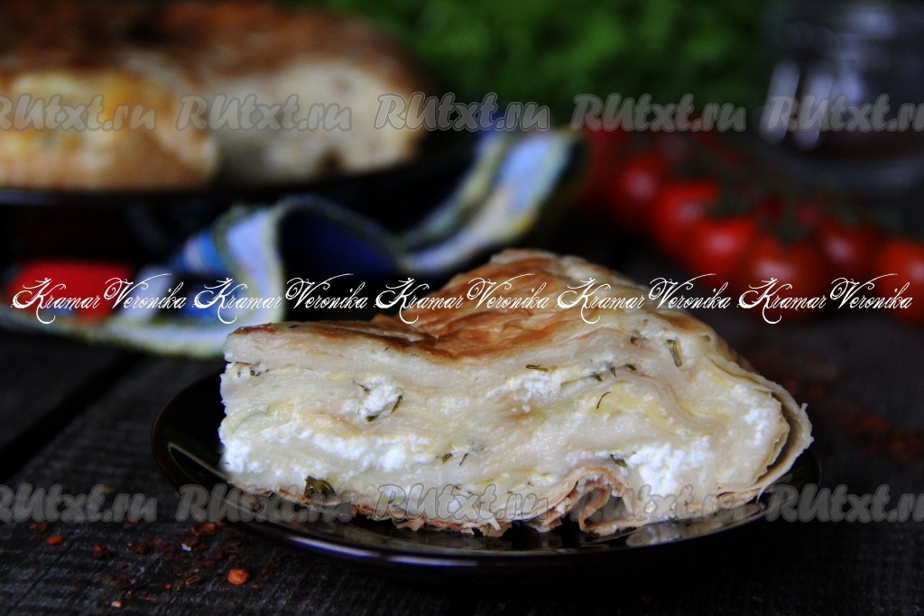 Ачма из лаваша с сыром и творогом рецепт с фото