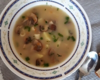 Суп из шампиньонов с макаронами