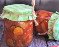 Лечо из болгарского перца с огурцами и помидорами на зиму