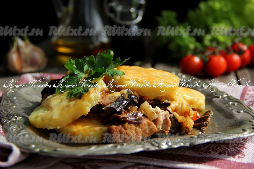 Вкуснейшие тушеные блюда с картошкой и грибами в мультиварках Редмонд и Поларис. Рецепты и фото.