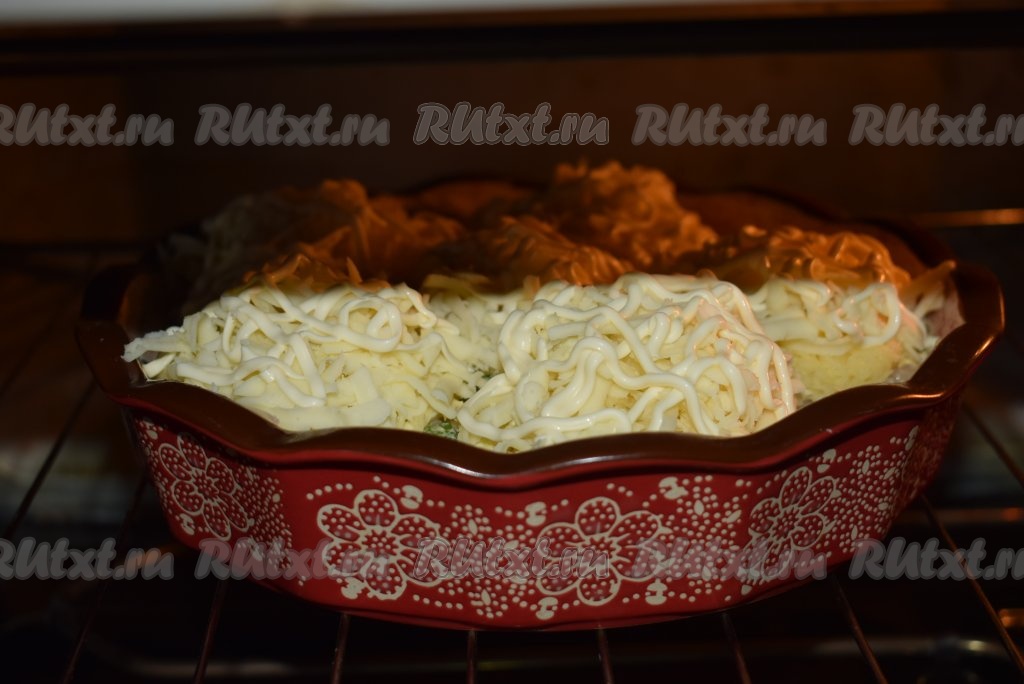Стожки из фарша в духовке с картошкой и сыром пошаговый рецепт фото