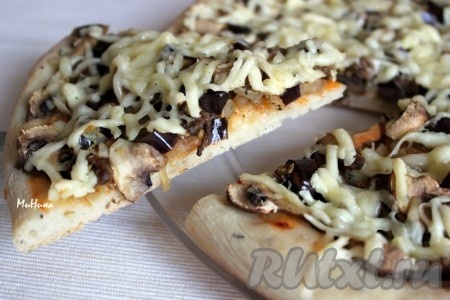 Рецепт пиццы с баклажанами