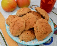 Овсяное печенье с яблоками и корицей