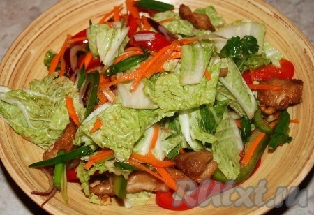 Китайский салат с курицей