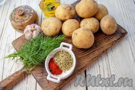 Картошка по деревенски на сковороде в домашних условиях без кожуры рецепт
