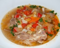 Суп с баклажанами и мясом
