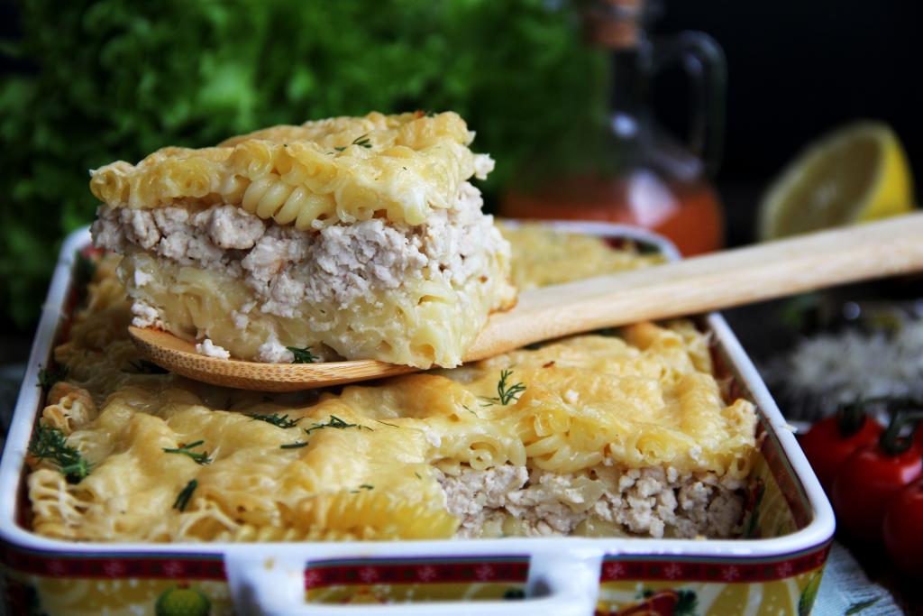Макароны с фаршем и сыром в духовке - Пошаговый рецепт с фото. Вторые блюда. Блюда из макарон