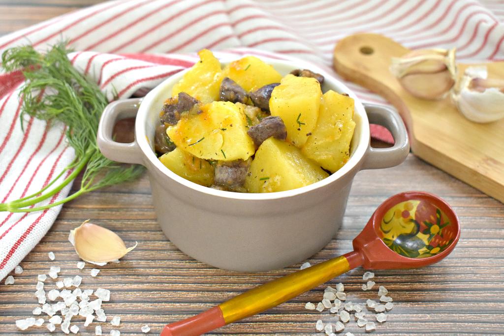Тушеные куриные сердечки с картофелем и овощами — рецепт с фото | Receta | Comida, Dulces