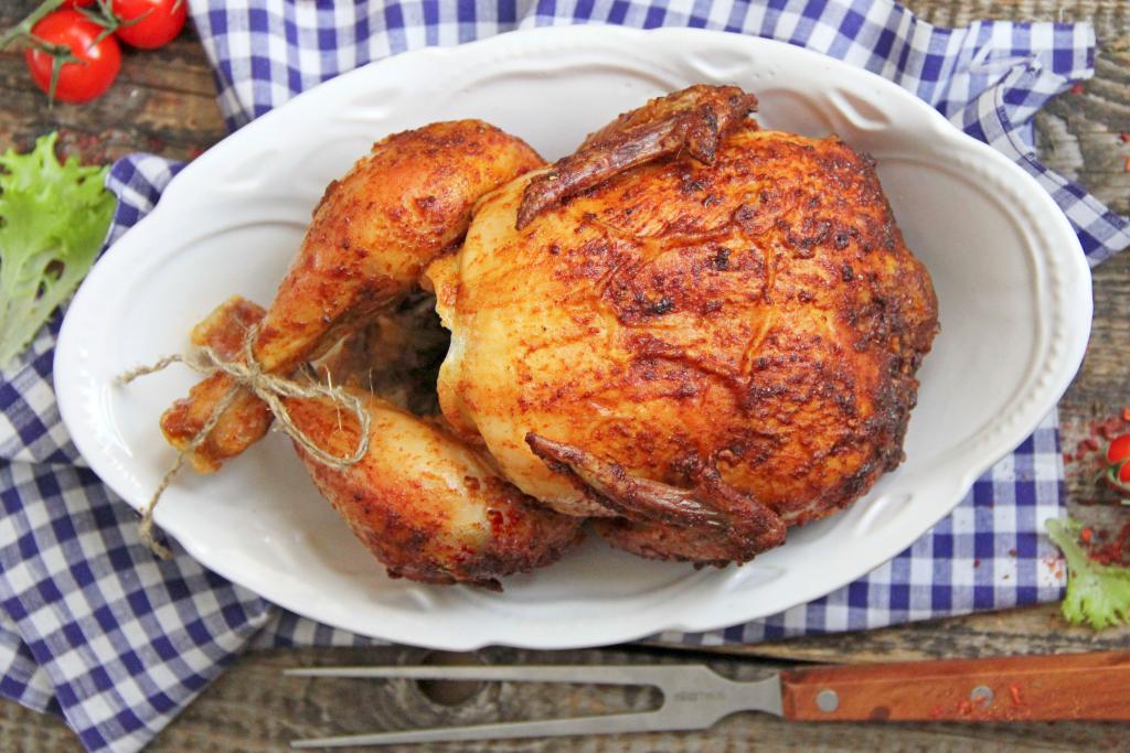 Курица на Банке в духовке, Сочное запеченное мясо целиком