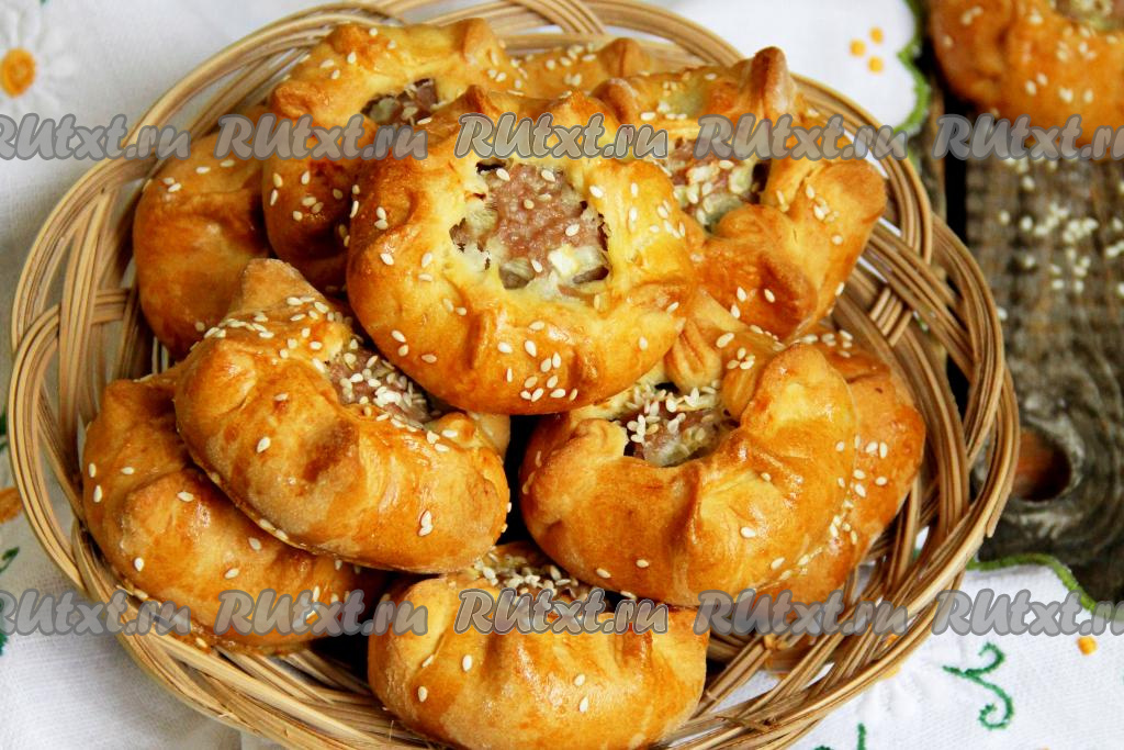 Пирожки из песочного теста с мясом: 14 фото в рецепте