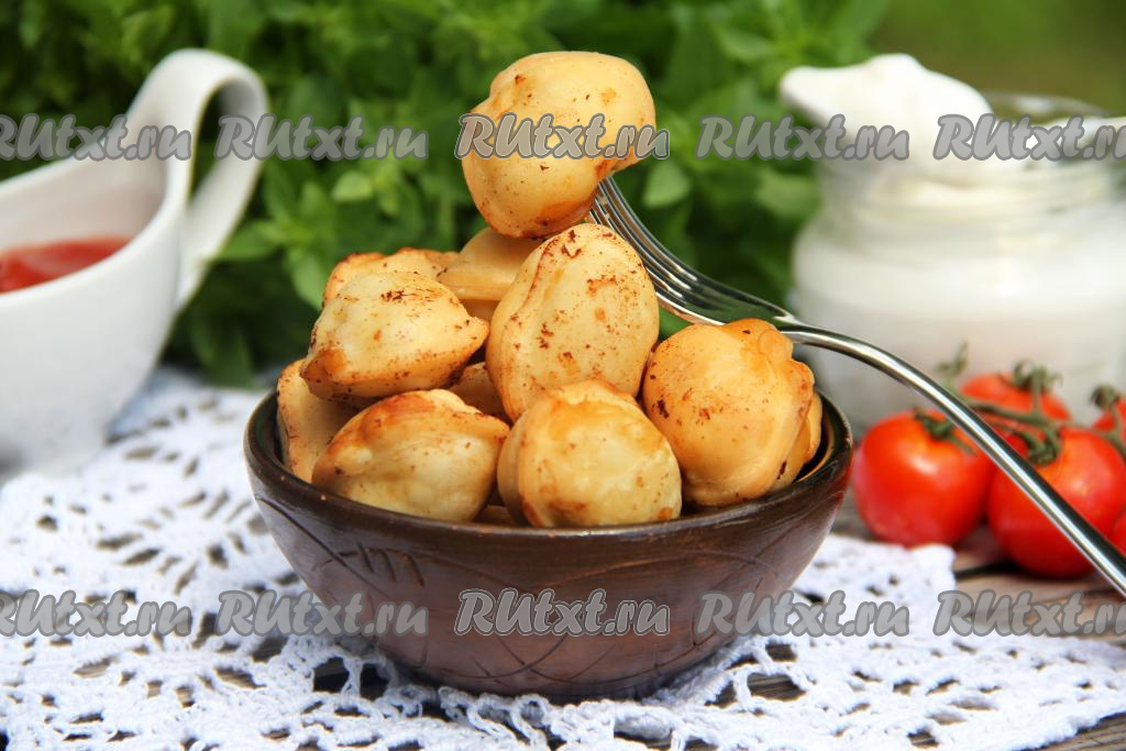 Замороженные пельмени во фритюре: 7 фото в рецепте