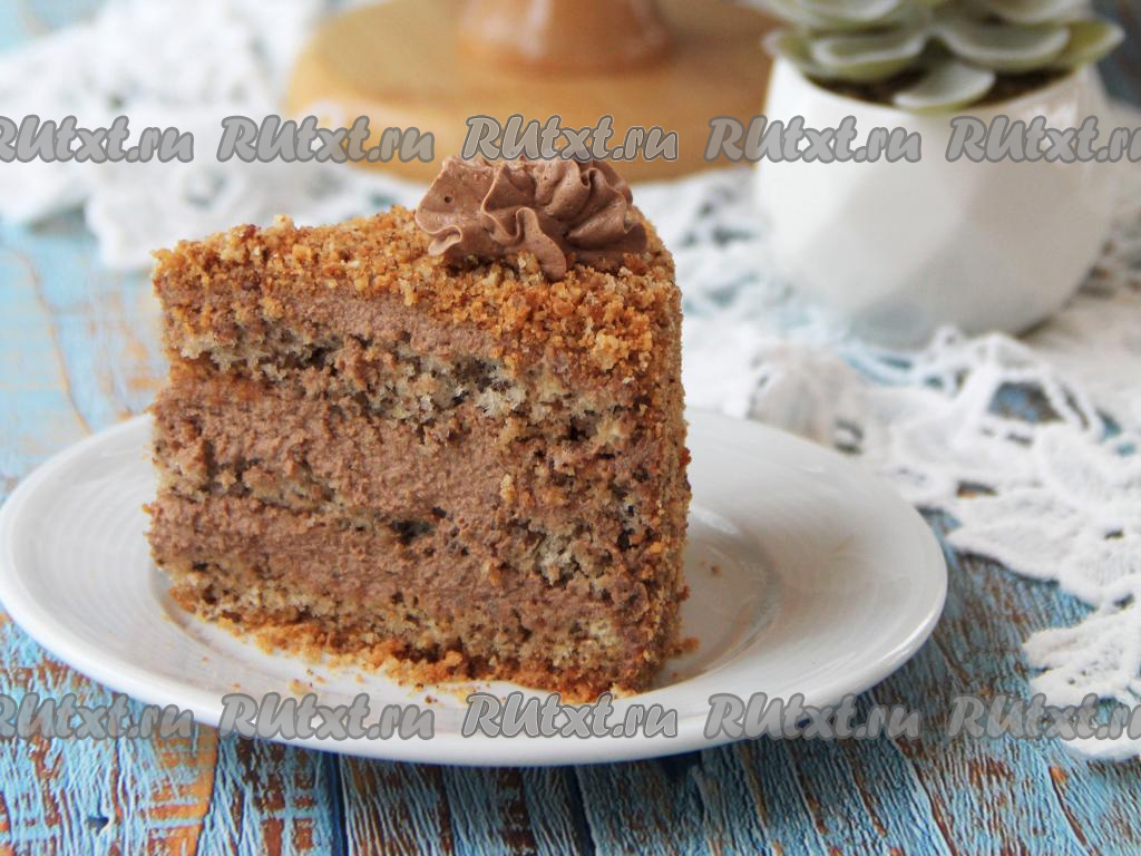 Бисквитно-ореховый торт