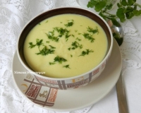 Суп-пюре из кабачков с плавленным сыром