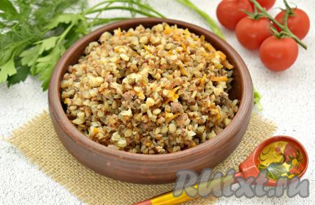 Гречка по-купечески с фаршем в духовке