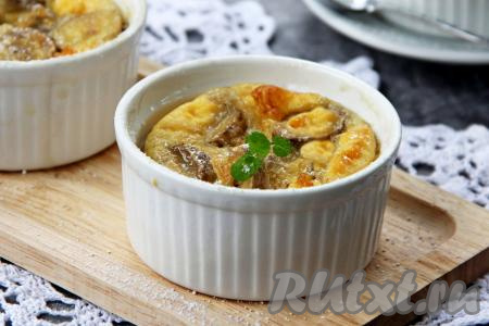 Омлет с бананами в духовке