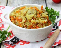 Минтай с рисом в мультиварке