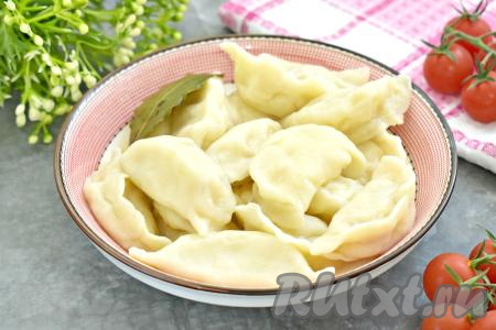 Вареники с картошкой и беконом 