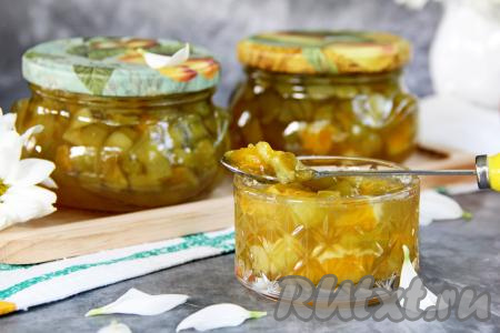 Варенье из ревеня с апельсином на зиму