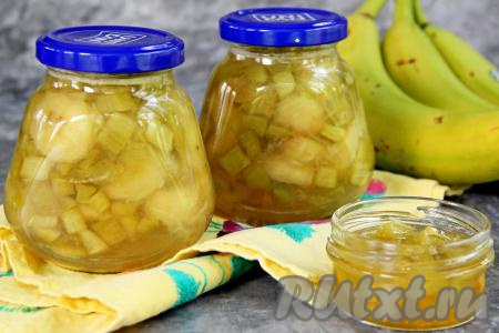 Варенье из ревеня с бананом
