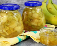 Варенье из ревеня с бананом