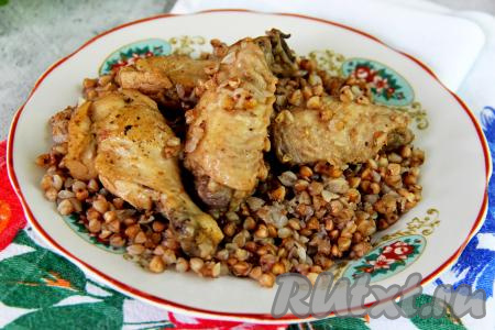 Гречневая каша с курицей в мультиварке