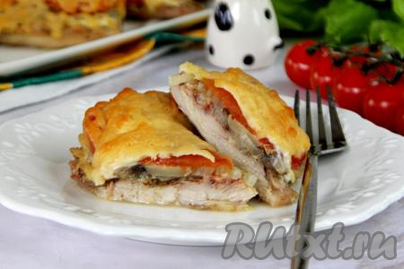 Мясо по-французски из куриных бёдер в духовке
