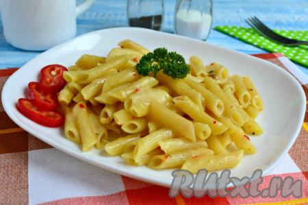 Рецепт макарон с сыром на сковороде