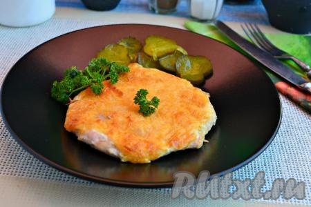 Куриная отбивная под сыром в духовке