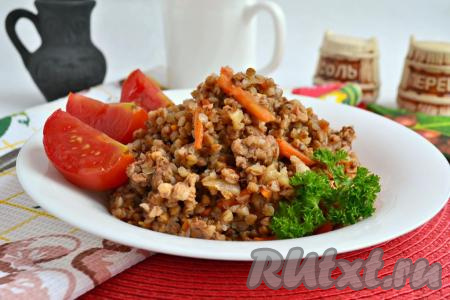 Рецепт гречки по-купечески с фаршем