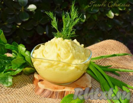 Рецепт картофельного пюре с молоком и сливочным маслом