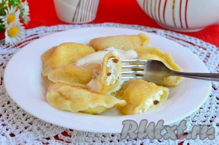 Вареники на сыворотке с творогом