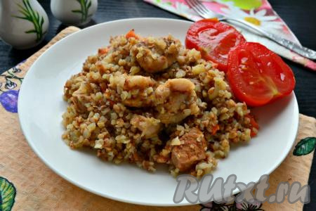 Рецепт гречки со свининой в мультиварке