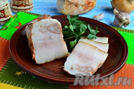 Сало, вареное в рассоле