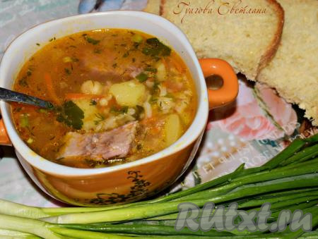 Рецепт супа "Харчо" из говядины с рисом