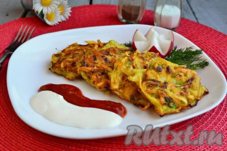 Оладьи из кабачков и картофеля