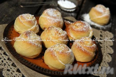 Булочки с творогом "Розочки"