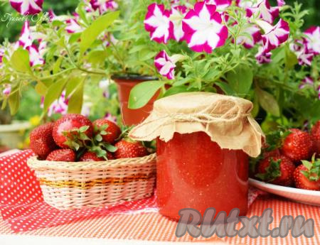 Клубника с сахаром на зиму без варки